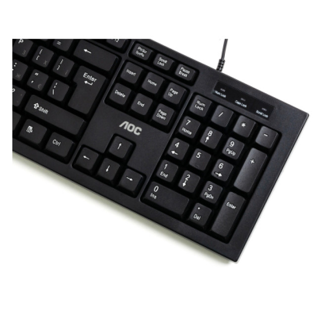 AOC Комплект AOC KM160B USB UA Black (KM160B/97)