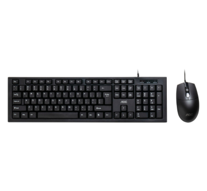 AOC Комплект AOC KM160B USB UA Black (KM160B/97)