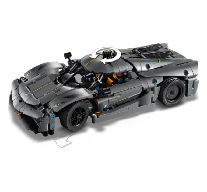LEGO Конструктор LEGO Technic Koenigsegg Jesko Absolut — сірий гіперкар (42173)