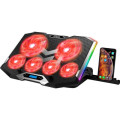 IceCoorel Підставка до ноутбука IceCoorel 10-17", 4*100mm 1400 RPM + 4*70mm 2500 RPM, 2*USB, 410x296x40mm, Red (K9)