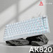 Ajazz Клавіатура Ajazz AK820 Red Switch White USB-C (AK820-R-W)