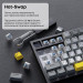 Ajazz Клавіатура Ajazz AK820 Sea Salt Switch Black USB-C (AK820-SS-BGY)