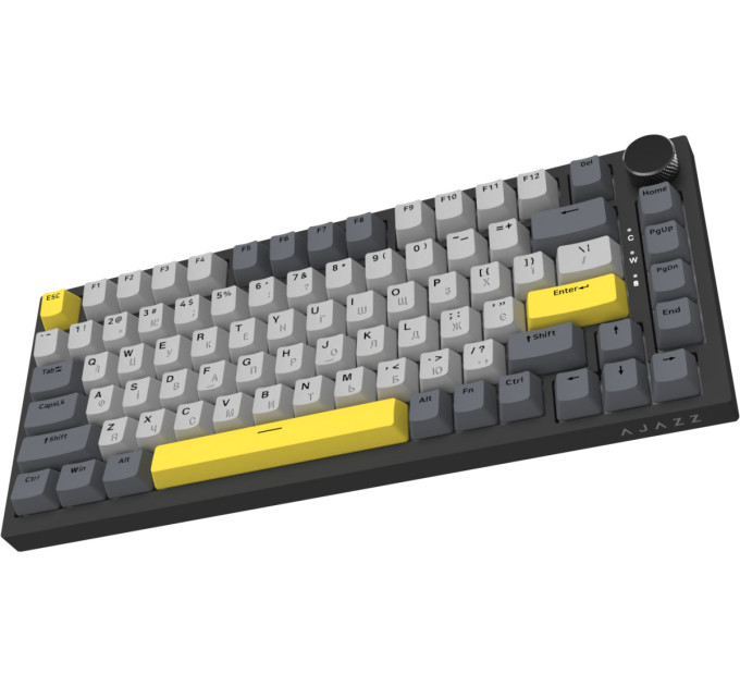 Ajazz Клавіатура Ajazz AK820 Sea Salt Switch Black USB-C (AK820-SS-BGY)