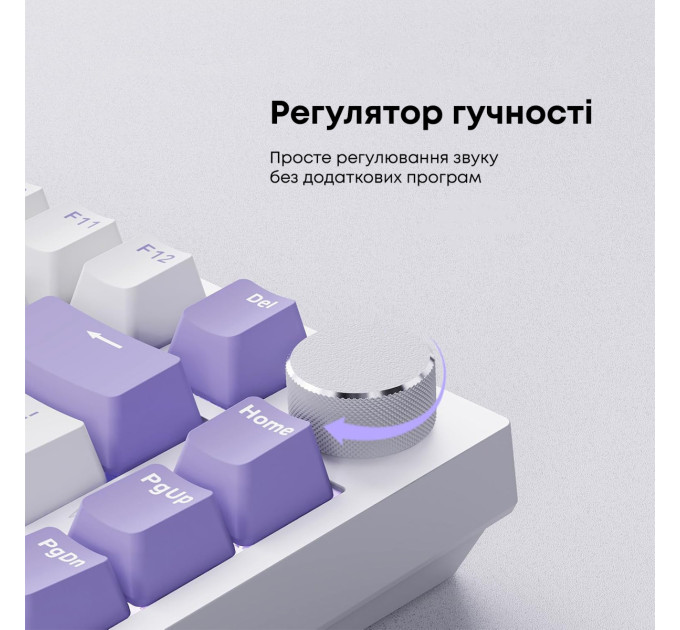 Ajazz Клавіатура Ajazz AK820 Sea Salt Switch White USB-C (AK820-SS-PWB)