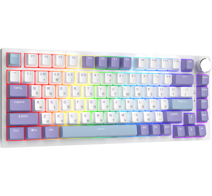 Ajazz Клавіатура Ajazz AK820 Sea Salt Switch White USB-C (AK820-SS-PWB)