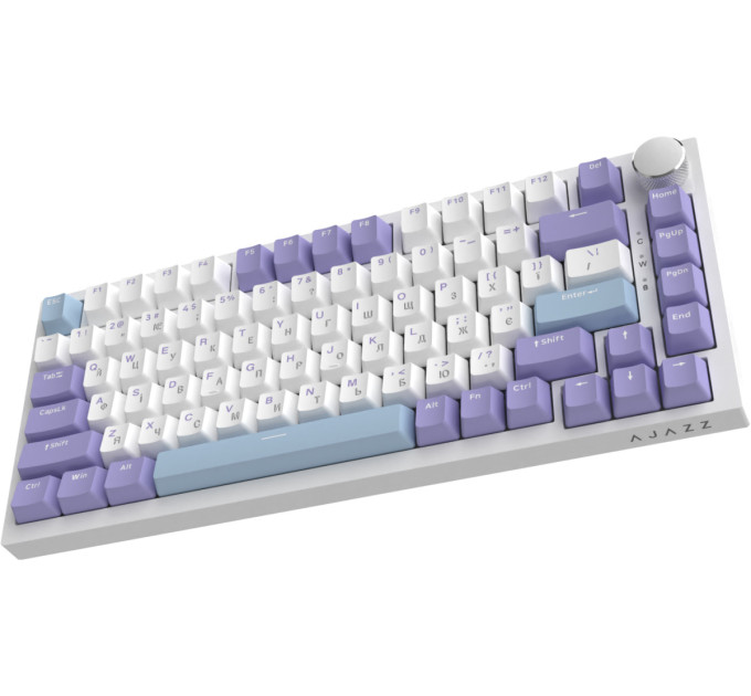 Ajazz Клавіатура Ajazz AK820 Sea Salt Switch White USB-C (AK820-SS-PWB)