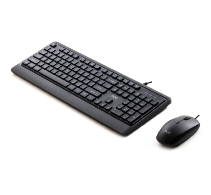 AOC Комплект AOC KM220B USB UA Black (KM220B/97)