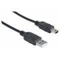 Manhattan Дата кабель USB 2.0 AM to Mini 5P 1.8m Manhattan (333375)