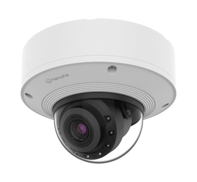 HANWHA TECHWIN Камера IP Hanwha PNV-A6081R, 2MP, Dome, 4.38-9.33mm AVF, f/1.3-2.15, IR40m, DC 12V/PoE+, IP66/IP67/IP6K9K, IK10+, NEMA4X