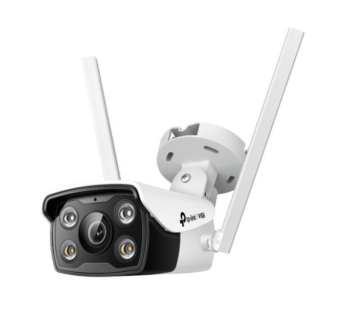 TP-LINK CCTV IP-Камера TP-LINK VIGI С340-W-4,PoE, 4Мп, 4 мм, Wi-Fi, H265+, IP66, Bullet, кольорове нічне бачення, зовнішня