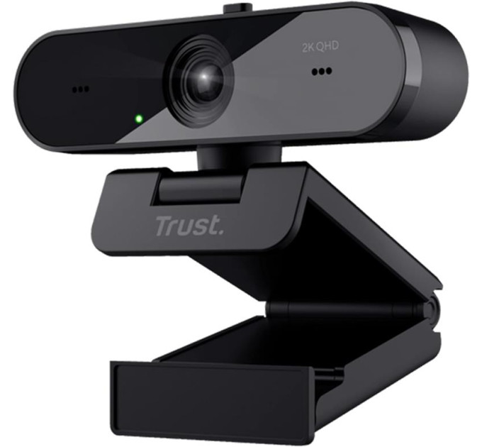 Trust Peripherals Вебкамера Trust Taxon ECO, 2K QHD, 30 fps, auto focus, OEM BOX, чорний