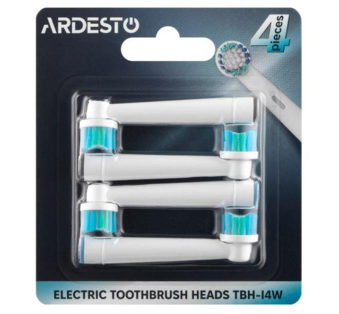 ARDESTO HA Насадка до електричних зубних щіток ARDESTO (ETB-I114W, ETB-ID114W, ETB-I009WB), 4 шт. в комплекті