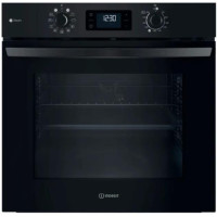 Духова шафа Indesit електрична, 71л, A+, дисплей, конвекція, чорний