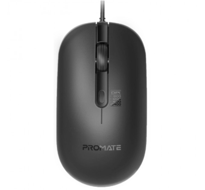 Promate Мишка Promate CM-2400 USB Black (cm-2400.black)