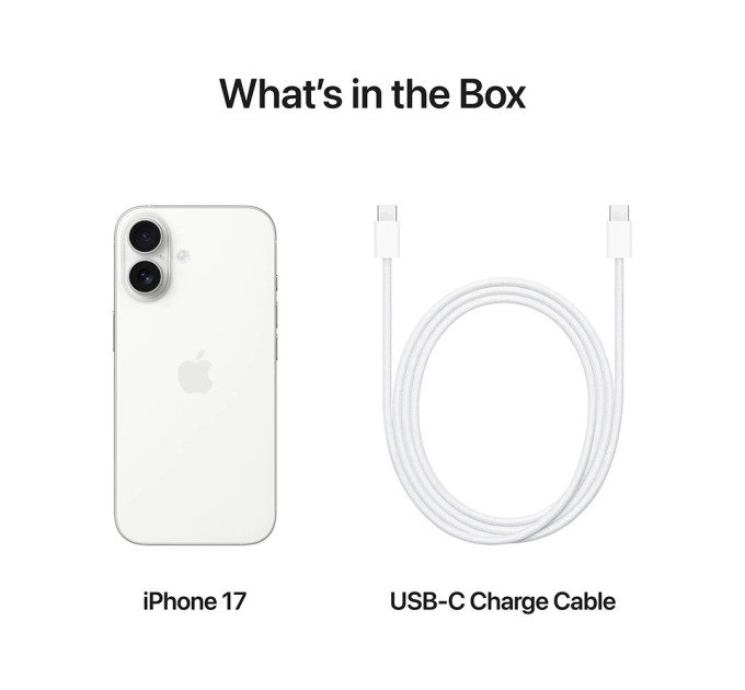 Apple Смартфон Apple iPhone 17 256GB White (MG6K4AF/A)