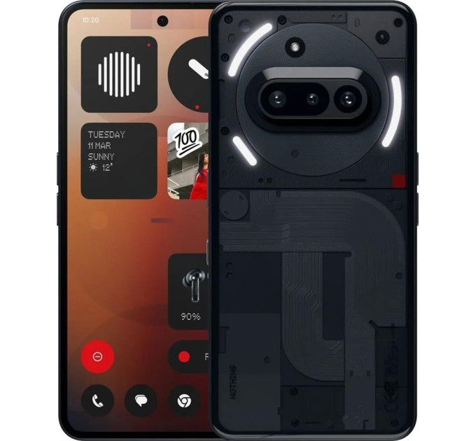 CMF-Nothing Смартфон Nothing Phone (3a) 6.77" 8/128ГБ, 2SIM, 5000мА•год, чорний