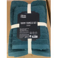 ARDESTO Textiles Набір рушників махрових ARDESTO Cloud 50х90см, 70х130см, 2шт, 100% бавовна, зелений темний