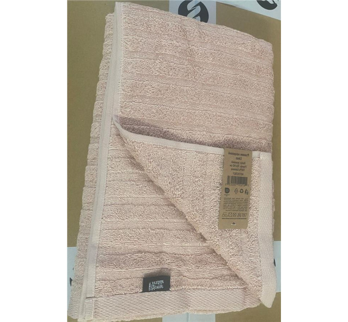 ARDESTO Textiles Рушник махровий ARDESTO Lines 70х140см, 100% бавовна, рожевий