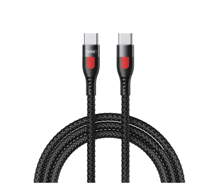 Remax Кабель Remax Lesu USB Type-C - USB Type-C 65W, 1м, Black (RC-195)