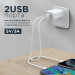 Remax Мережевий зарядний пристрій Remax Simple Series 2xUSB 2.1A White (RP-U35)