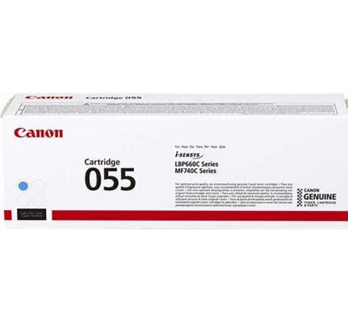 CANON supplies Картридж Canon 055 MF742/744/746, LBP663/664 Cyan (2100 стор)