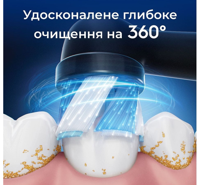 Braun Насадка для зубної електрощітки Braun Oral-B iO RB CBF-4 Ultimate Clean Black (4 шт)