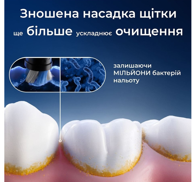 Braun Насадка для зубної електрощітки Braun Oral-B iO RB CBF-4 Ultimate Clean Black (4 шт)