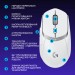 Logitech Мишка Logitech G309 Lightspeed Wireless/Bluetooth White (910-007207)
