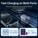 Vention Зарядний пристрій VENTION 2-Port USB (C + C) GaN Charger (45W/45W) EU-Plug Gray (FCDH0-EU)