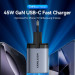 Vention Зарядний пристрій VENTION 2-Port USB (C + C) GaN Charger (45W/45W) EU-Plug Gray (FCDH0-EU)