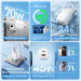 Vention Зарядний пристрій VENTION 2-Port USB (C + A) GaN Charger (70W/22.5W) EU-Plug Transparent Gray (FCGH0-EU)