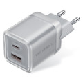 Vention Зарядний пристрій VENTION 2-Port USB (C + A) GaN Charger (70W/22.5W) EU-Plug Transparent Gray (FCGH0-EU)