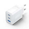 Vention Зарядний пристрій VENTION 3-Port USB (C + C + A) GaN Charger (65W/65W/60W) EU-Plug White (FERW0-EU)