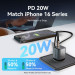 Vention Зарядний пристрій VENTION 1-Port USB-C GaN Charger (20W) EU-Plug Gray (FEVH0-EU)
