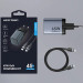 Vention Зарядний пристрій VENTION 2-Port USB (C + C) GaN Charger (45W/45W) Gray with USB-C to USB-C Cable (1M) Black EU-Plug (TZ-FCDH0-EU)