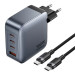 Vention Зарядний пристрій VENTION 4-Port USB (C + C + C + A) GaN Charger (100W/100W/30W/30W) Gray with USB-C to USB-C Cable (1M) B (TZ-FETH0-EU)