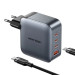 Vention Зарядний пристрій VENTION 4-Port USB (C + C + C + A) GaN Charger (100W/100W/30W/30W) Gray with USB-C to USB-C Cable (1M) B (TZ-FETH0-EU)