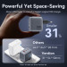Vention Зарядний пристрій VENTION 3-Port USB (C+C+A) GaN Charger (70W/70W/22.5W) Gray with USB-C to USB-C Cable (1M) Black EU-Plug (TZ-FEXH0-EU)