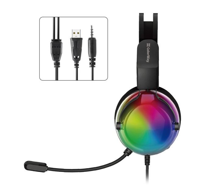 ColorWay Гарнітура СolorWay Firestrike RGB Black (CW-HPG04BK)