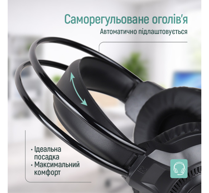 ColorWay Гарнітура СolorWay GlowCore RGB Black (CW-HPG02BK)
