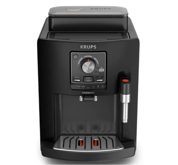 Krups Кавомашина Krups Harmony 1.7л, зерно, ручний капучинатор, мех. керування, авторецептів - 4, свій рецепт, чорний