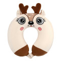 ARDESTO Textiles Подушка для шиї ARDESTO Travel Reindeer 30х30см, поліуретанова піна, білий