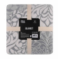 ARDESTO Textiles Плед ARDESTO Leonardo 200х220см, 50% бавовна, 30% поліестер, 20% акрил, вензель, сірий