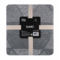 ARDESTO Textiles Плед ARDESTO Leonardo 200х220см, 50% бавовна, 30% поліестер, 20% акрил, геометрія, сірий