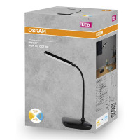 Лампа настільна OSRAM Panan DISK SQ 12W 3000К 4000К 6500К  з димером, чорний