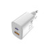 Sigma mobile Мережевий зарядний пристрій Sigma mobile X-power 33W GaN, PD, QC (1xUSB-C + 1xUSB-A) White (PS33-01)