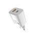 Sigma mobile Мережевий зарядний пристрій Sigma mobile X-power 33W GaN, PD, QC (1xUSB-C + 1xUSB-A) White (PS33-01)