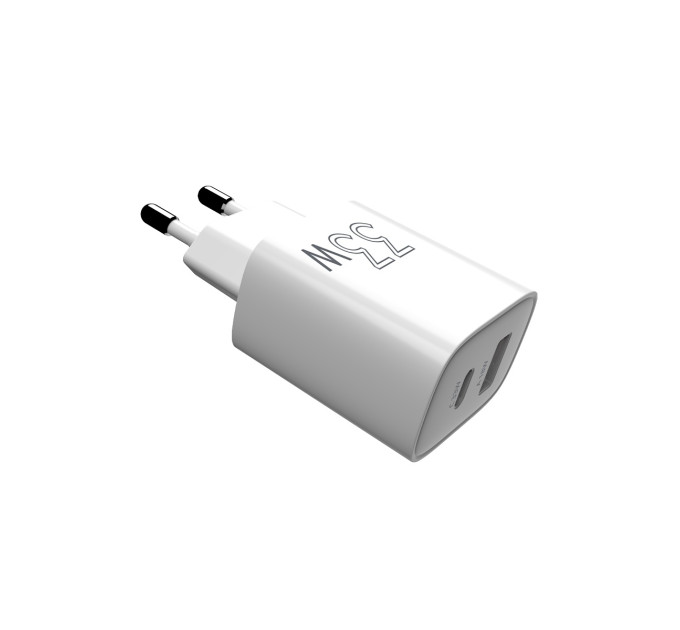 Sigma mobile Мережевий зарядний пристрій Sigma mobile X-power 33W GaN, PD, QC (1xUSB-C + 1xUSB-A) White (PS33-01)