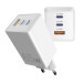 Sigma mobile Мережевий зарядний пристрій Sigma mobile X-power 65W GaN, PD, QC (2xUSB-C + 1xUSB-A) White (PS65-01)