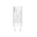 Sigma mobile Мережевий зарядний пристрій Sigma mobile X-power 65W GaN, PD, QC (2xUSB-C + 1xUSB-A) White (PS65-01)